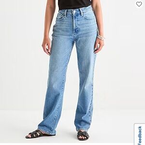 NOWT a.n.a Studded Highest Rise 90’s Straight Leg Jeans - Size 12